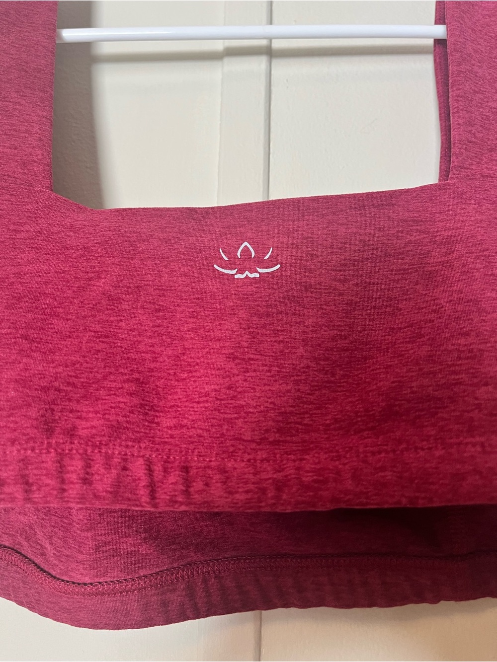 Beyond Yoga Spacedye Squareneck Sports Bra Maroon Soft - Picture 3 of 4